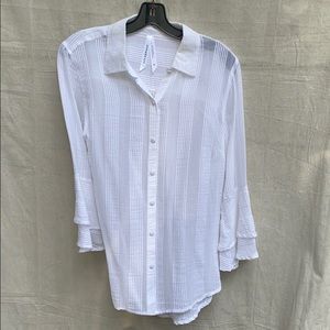 Cotton Bell Sleeve Blouse